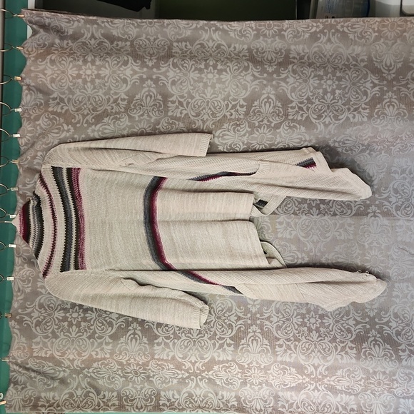 TORRID Size 1 3/4 Sleeve Asymmetrical Cardigan Sweater Fall colors - Picture 4 of 6